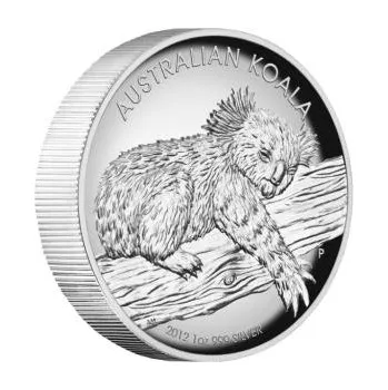 1 unce stříbrná mince Austrálie Koala 2012 High Relief