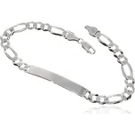 Zlatnictví Helios Stříbrný náramek s destičkou na rytí