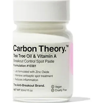 Léčba akné Carbon Theory Tea Tree Oil & Vitamin A Breakout Control Spot Paste - Lokální péče proti nedokonalostem pleti 30 ml