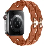 Silikonový řetízkový řemínek pro Apple Watch 42/44/45/46/49mm Barva náramku: Hnědá