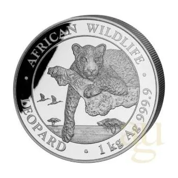 Sběratelství 1 kilogram stříbrná mince Somálsko Leopard 2020