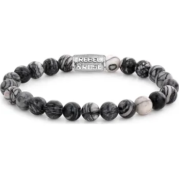 Náramek Rebel & Rose RR-80032-S-L Mens náramek - Black Wolf