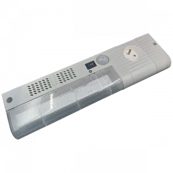 Svítilna SL 025 LED, FR/CZ zásuvka - Úzká svítilna s pohybovým senzorem a přepínačem