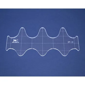 Příslušenství k šicímu stroji Quiltovací pravítko vlnky NP-V3