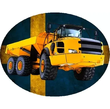 Nášivka Nažehlovačka s bagrem VOLVO A40F dumper (digitální nažehlovačka )