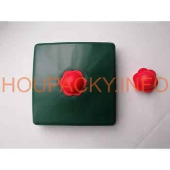 Dětský domeček Krytka trámu plastová zelená 100 x 100 mm