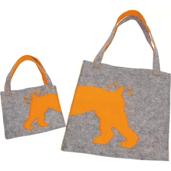 Dřevěná hračka Small Foot plstěné tašky Struppi – sada 2 ks