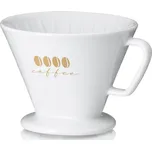 KELA Kávový filtr porcelánový Excelsa L bílá KL-12492
