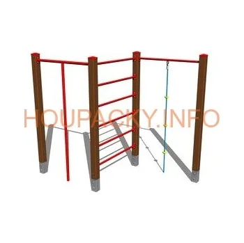 Dětský domeček Šplhací sestava SS302K - celokovová