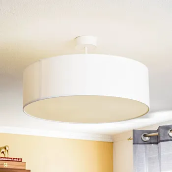 Euluna Stropní světlo Violet s odstupem, bílé - Stříška - Ø 9 cm, výška 3,5 cm bílá 3 x 25 W LED - Doprava zdarma