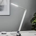 Fabas Luce Plochá stolní pracovní LED lampa Wasp z hliníku kartáčovaný hliník LED celkem 12 W - Doprava zdarma