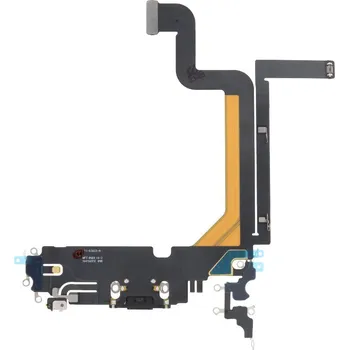 Nabíjecí port a flex kabel pro iPhone 14 Pro Max HQ - Černý