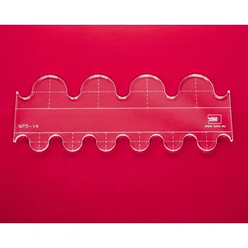 Příslušenství k šicímu stroji Quiltovací pravítko tvar vlnky 3 inch NP5-V4