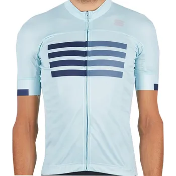 cyklistický dres Pánský cyklistický dres s krátkým rukávem SPORTFUL-Wire jersey, blue sky blue blue sea Mix XL