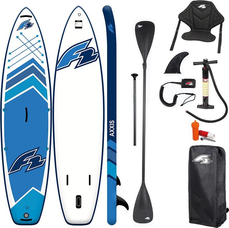 Paddleboard F2 AXXIS SMU 12'2 COMBO LIGHT BLUE s pádlem - nafukovací paddleboard - varianta: základní sada