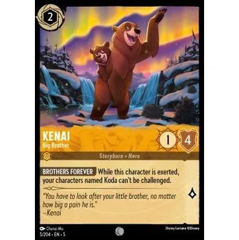 Sběratelská karetní hra Lorcana SSK 005/204 Kenai - Big Brother - Shimmering Skies Stav: Near Mint, Verze: NORMAL