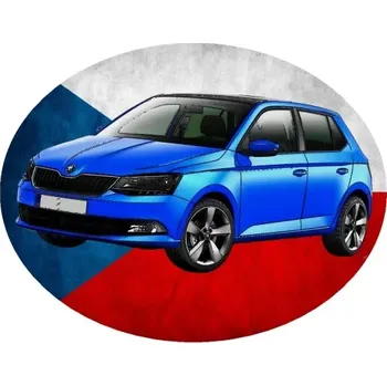 Nášivka Nažehlovačka s Českým autem (digitální nažehlovačka s osobním autem)