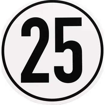 Přívěs DEMA Rychlostní nálepka 25 km/h, 200 mm