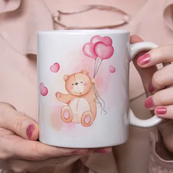 Hrnek Medvídek - Oranžová