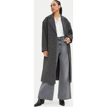 Dámský kabát Calvin Klein Jeans Vlněný kabát J20J224618 Šedá Relaxed Fit M