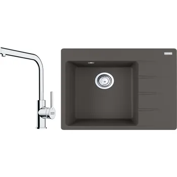 Kuchyňský dřez Set Franke (dřez CNG 611-62 TL/2 šedá břidlice+baterie FS 3230.031) + 5 % sleva v košíku s kódem SLEVA5