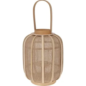 Lucerna PROGARDEN Lucerna na svíčku venkovní ratan 31 cm KO-430020020