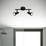 Briloner LED stropní bodovka Flamo IP44 2 zdroje černá 2 x 4,8 W LED - Doprava zdarma