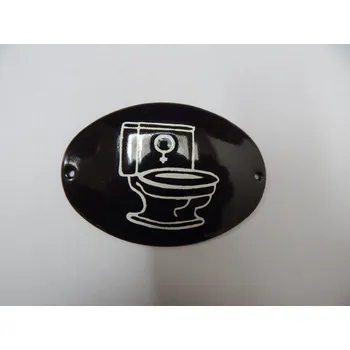 Gravírování Smaltovaný štítek Symbol WC ženy | Gravírování, smalt, piktogramy Smaltované cedule