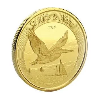 1 unce zlatá mince EC8 St. Kitts & Nevis - Pelikan 2018