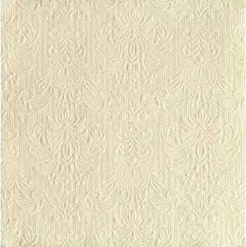 Papírový kapesník Ambiente ubrousky Elegance 40x40cm, 3V, krémové perleťové - 15 ks