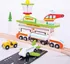 Vláček a vláčkodráha Bigjigs Toys Rail doprava 124 dílů