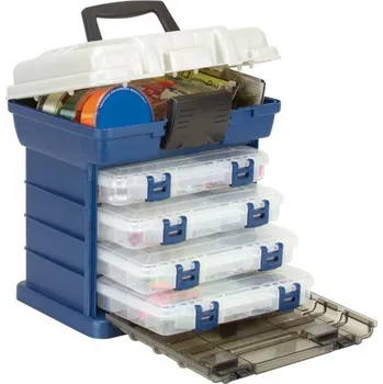 Pouzdro na rybářské vybavení PLANO Kufr 4-BY Rack System Blue 136400
