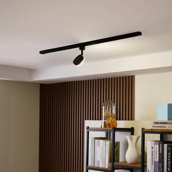 Bodové svítidlo Prios Jardani reflektor pro 1-fázovou dráhu černý černá 1 x 11 W LED