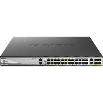 Síťový prvek D-Link DMS-3130-30PS E 30-Port Multi-Gigabit PoE Smart Managed Switch 16x 100M 1 2,5GBASE-T PoE+ 8 portů PoE++ 100M 2x 1 DMS-313