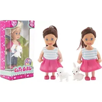 Hračka Teddies s mazlíčkem plast 12cm v krabičce 7,5x15x5cm