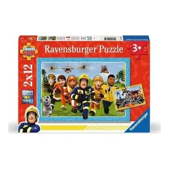 Puzzle RAVENSBURGER Puzzle Požárník Sam v akci 2x12 dílků