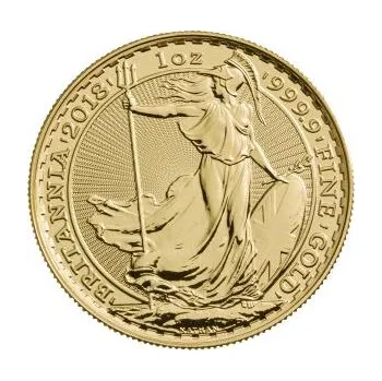 1 unce zlatá mince Britannia 2018