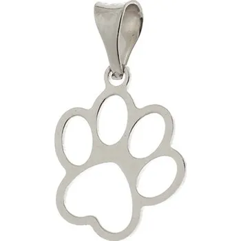Přívěsek Přívěšek tlapka z bílého zlata ZZ0569BF + dárek zdarma