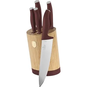 Kuchyňský nůž Sada nožů Berlingerhaus se stojanem Bamboo 6 ks Leonardo Collection