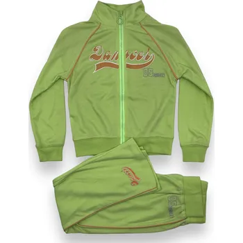 Fashion Land Dívčí zelená tepláková souprava Barva: Zelená, Velikost: 122