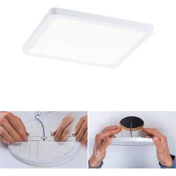 Lampička Paulmann LED panel Areo 4000K hranatý 17,5 cm bílá - montážní průměr 5 cm - 14 cm LED celkem 13 W - Doprava zdarma