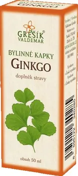 Přípravek na podporu paměti a spánku Valdemar Grešík Ginkgo kapky 50 ml