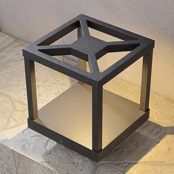 Lampička Podstavná lampa LED Lucande Lealan, černá, kov, 23 cm, IP54 grafitově šedá 1 x 12 W LED - Doprava zdarma