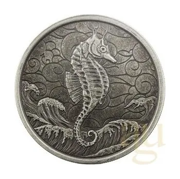 Sběratelství 1 unce stříbrná mince Samoa Seekůňchen 2020 Antik Finish