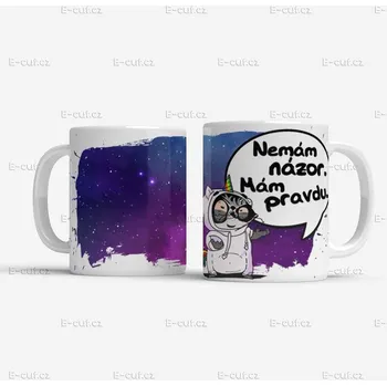 Hrnek Nemám názor. Mám pravdu. - Žlutá