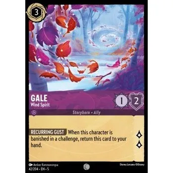 Karetní hra Lorcana SSK 042/204 Gale - Wind Spirit - Shimmering Skies Stav: Near Mint, Verze: HOLO