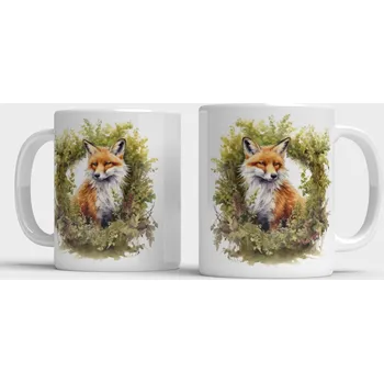 Hrnek s liškou VII - Bílá