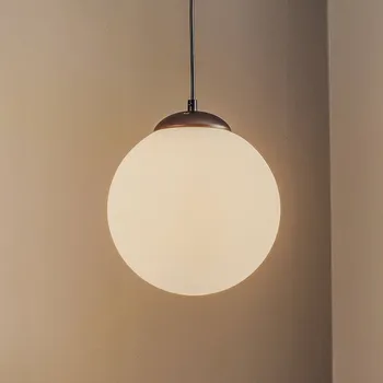 Eko-Light Závěsné světlo Lima, opálové sklo, černé, 1-světelné opálová, černá 1 x 40 W - Doprava zdarma