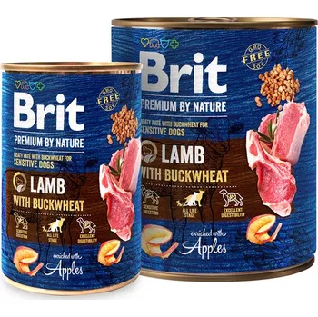Brit Premium Dog by Nature konz Lamb & Buckwheat 800g Výhodné balení 6 kusů