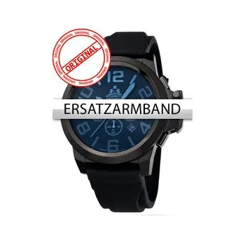 Hodinky Rothenschild Replacement Strap silicon RS-1108-IB Black Black Clasp